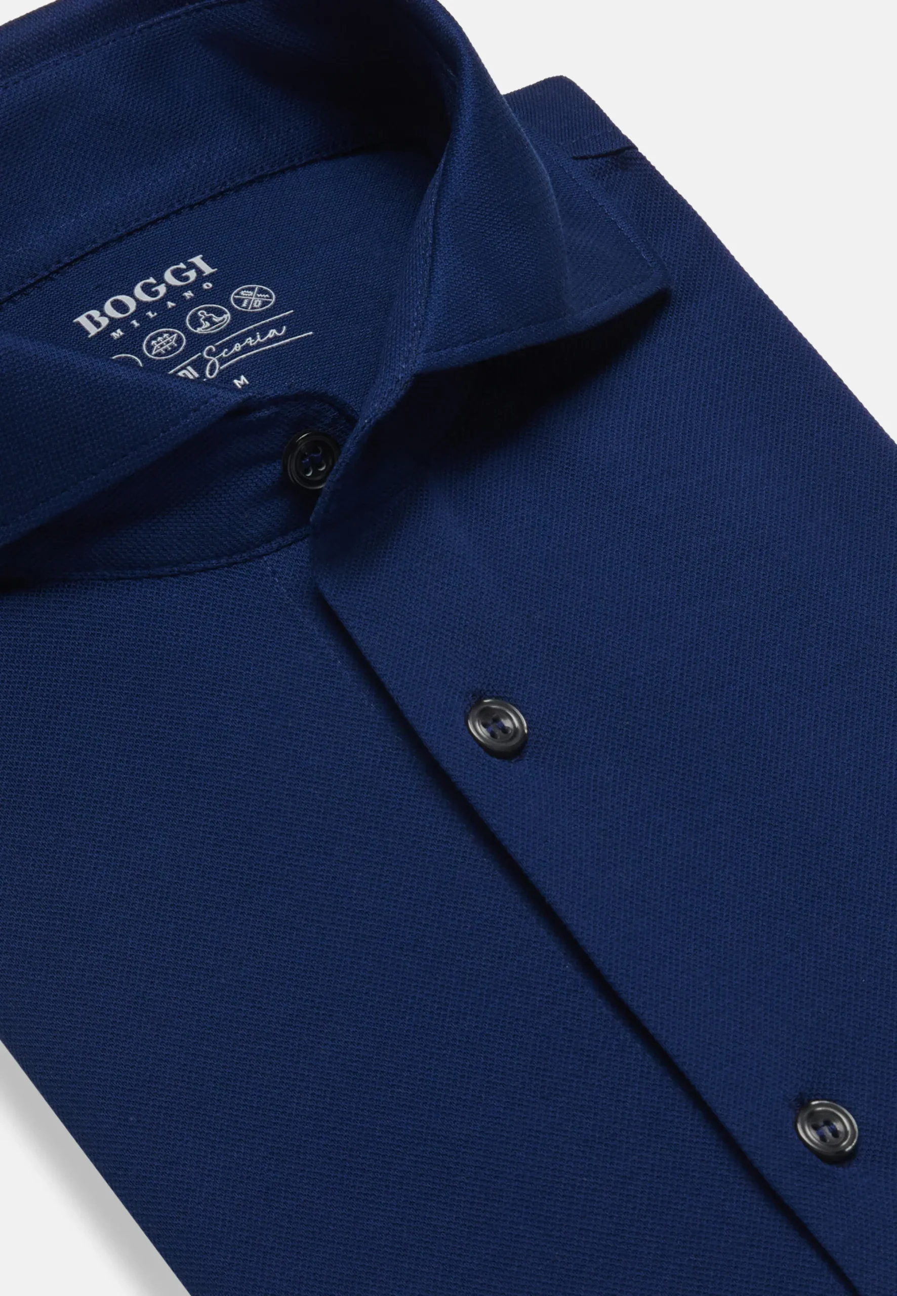 Polo Camicia In Piquè Filo Di Scozia Slim Fit