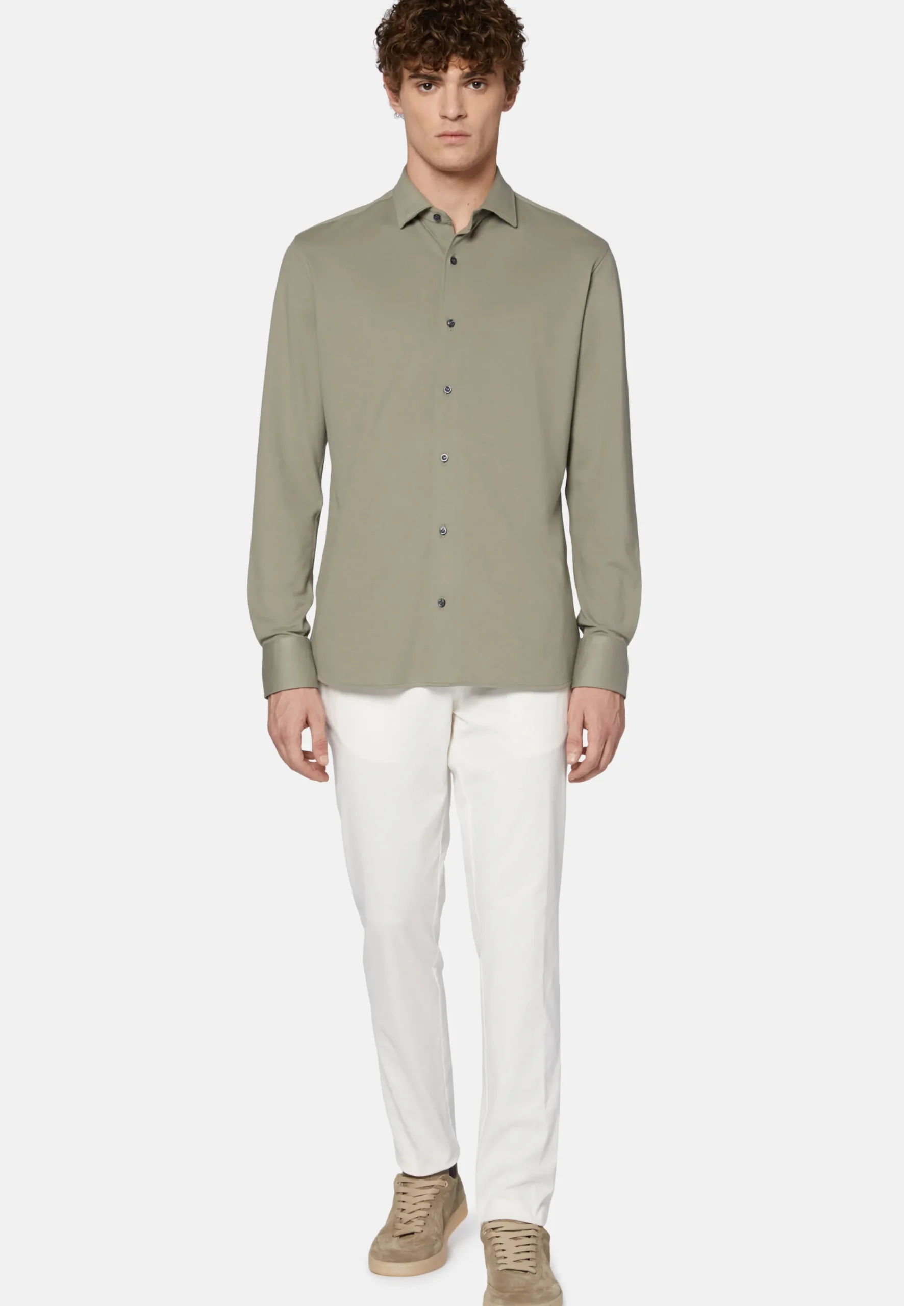 Polo Camicia In Piquè Performante Regular Fit