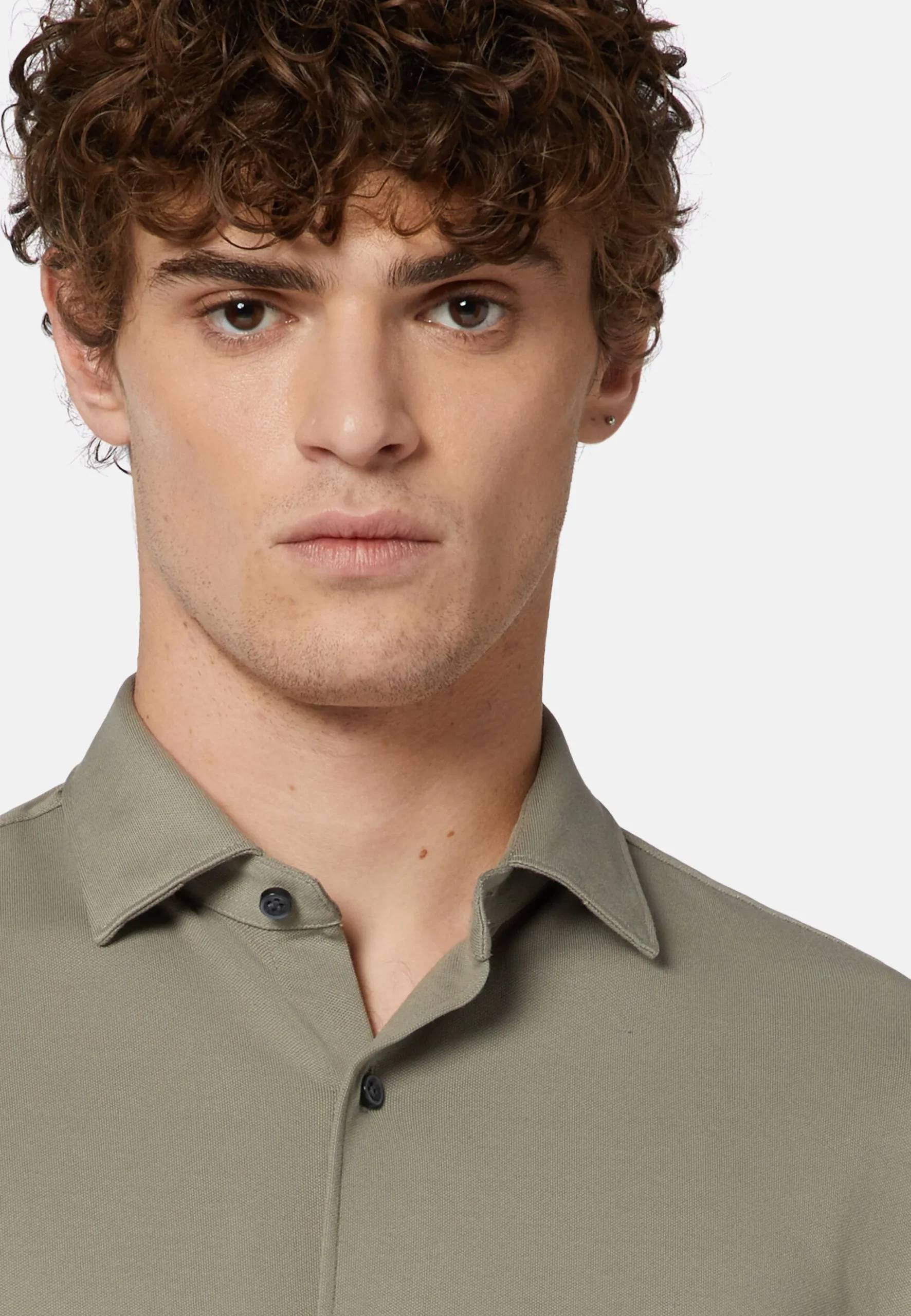 Polo Camicia In Piquè Performante Regular Fit