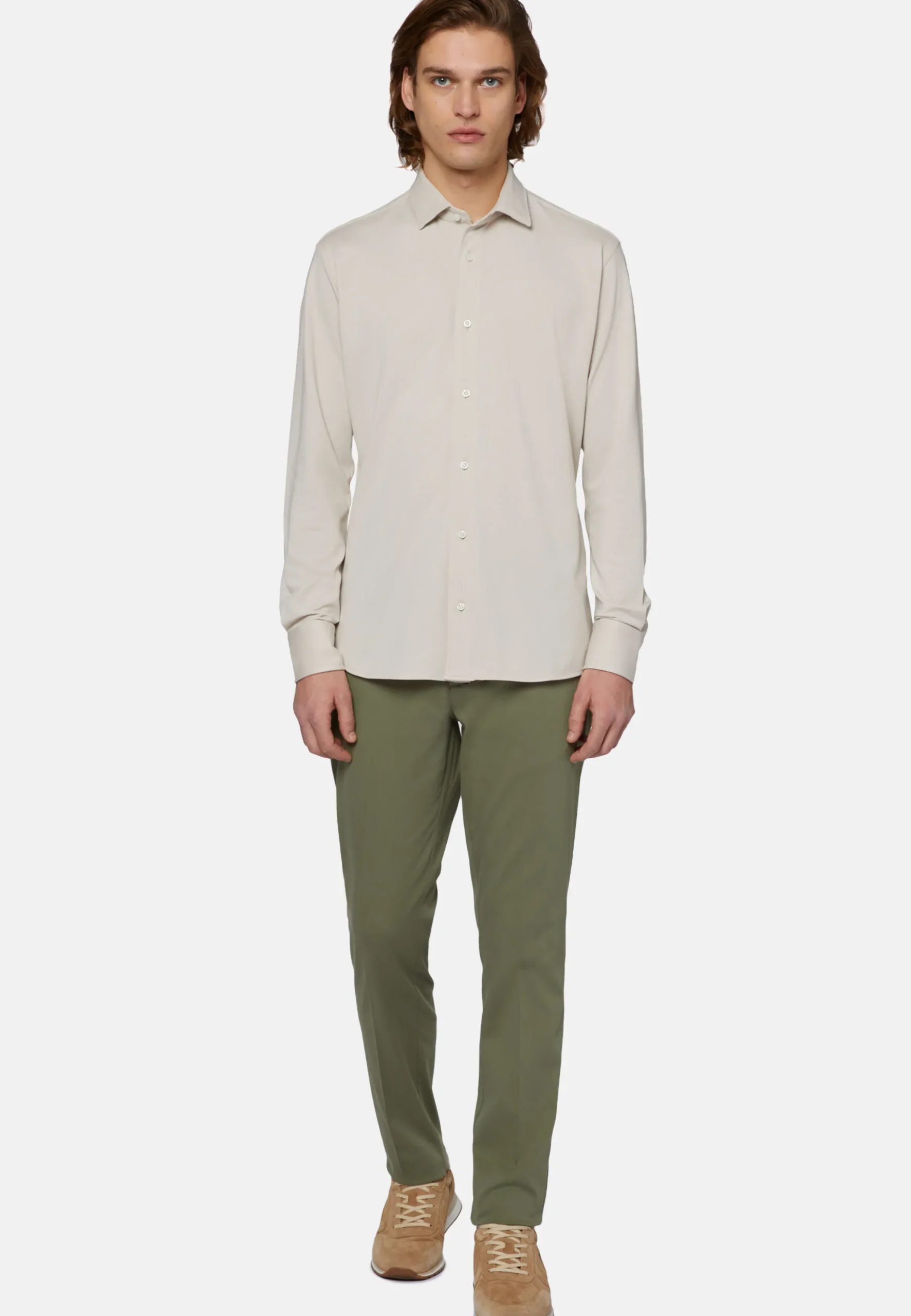 Polo Camicia In Piquè Performante Regular Fit