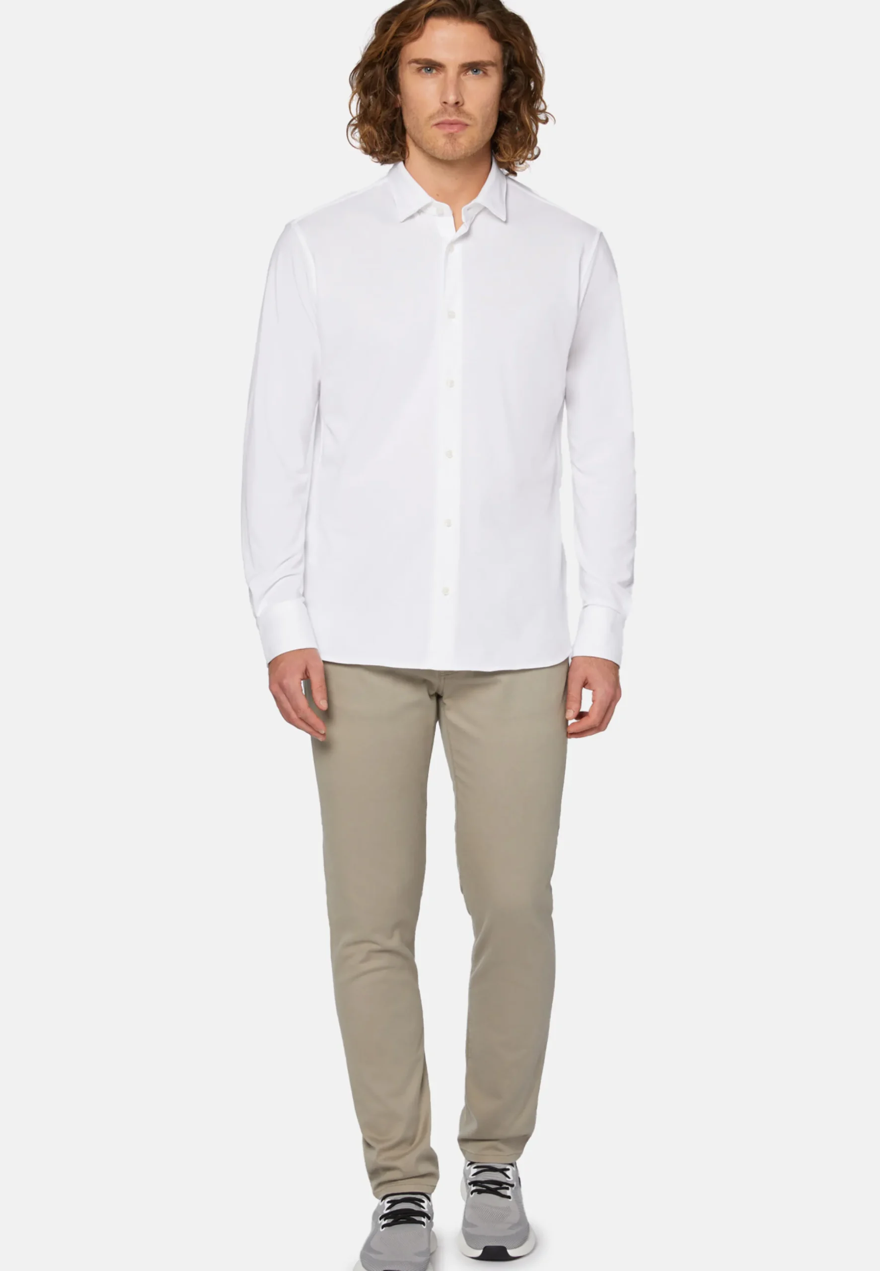 Polo Camicia In Piquè Performante Regular Fit