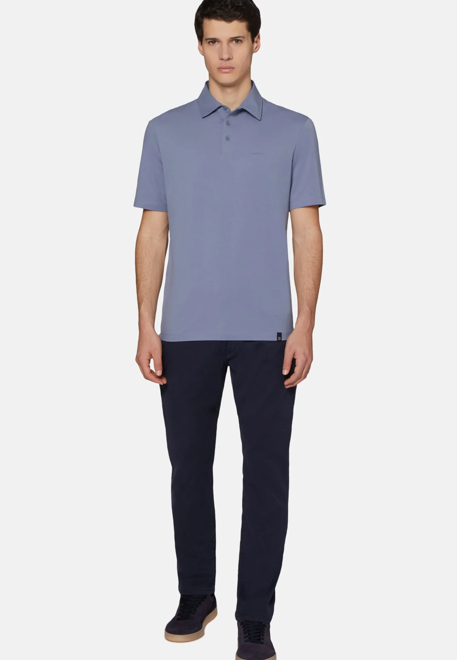 Polo In Cotone Supima Elasticizzato