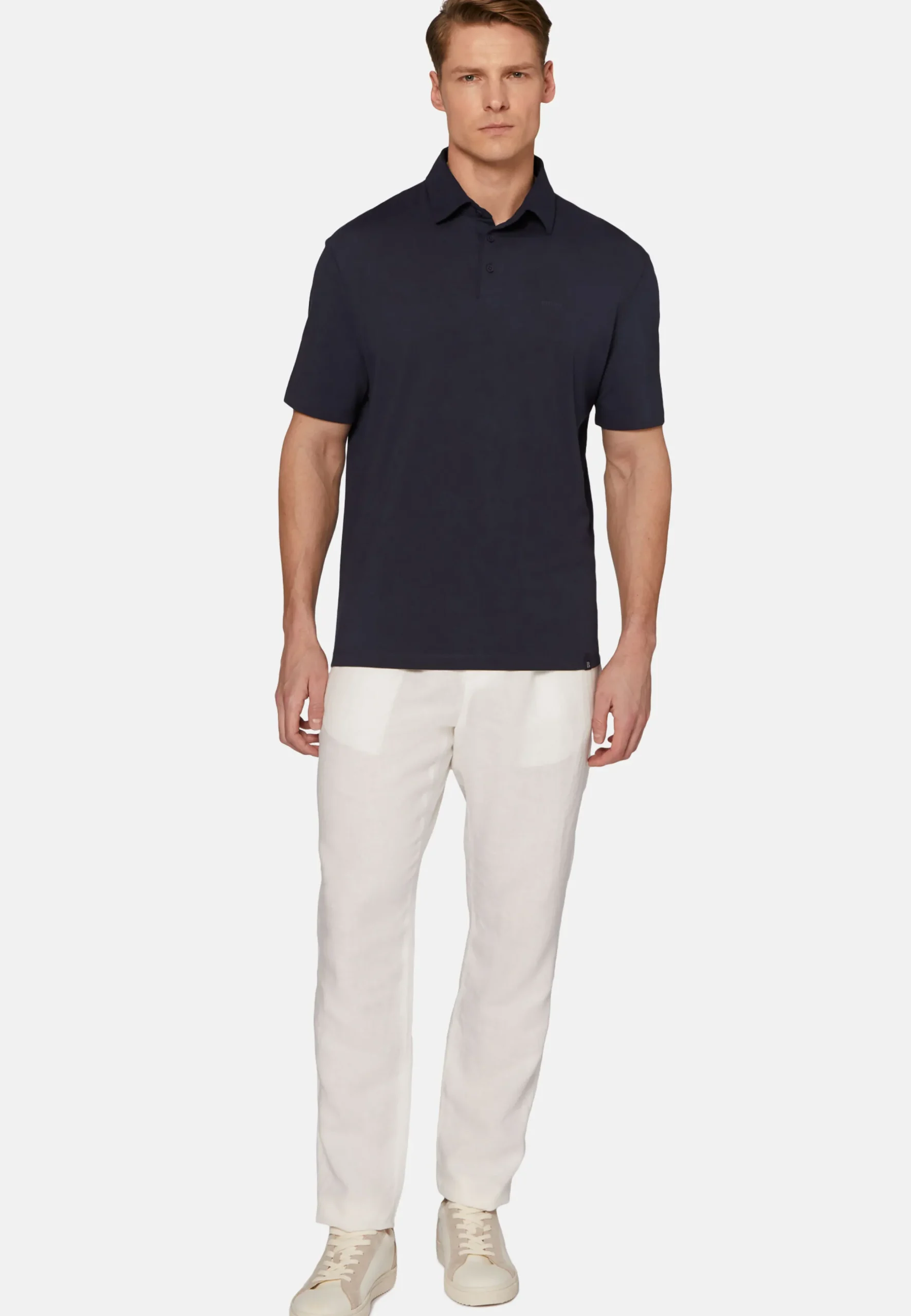 Polo In Cotone Supima Elasticizzato
