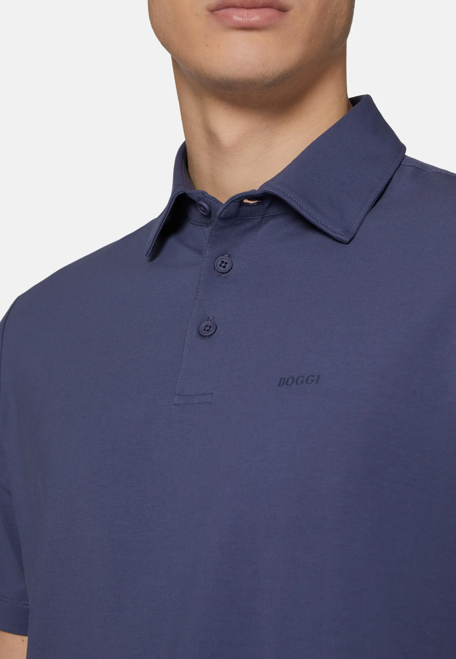 Polo In Cotone Supima Elasticizzato