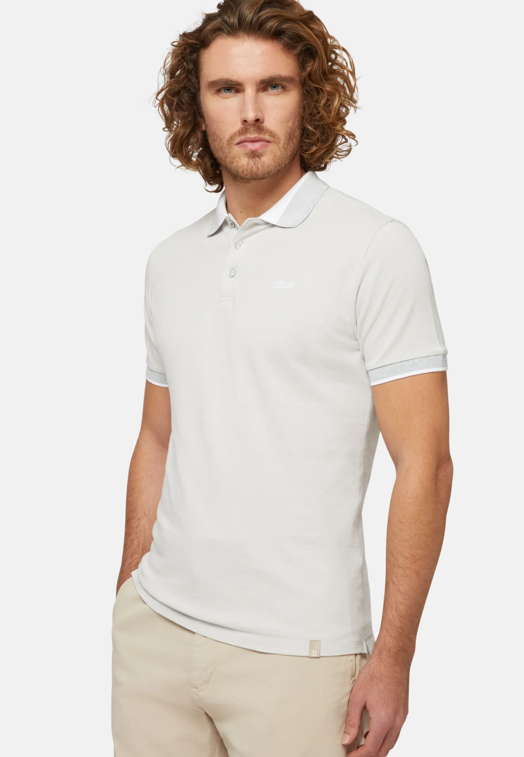 Polo In Piquè Di Misto Cotone Organico