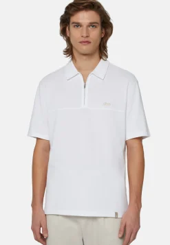 Polo In Piquè Di Misto Cotone Organico