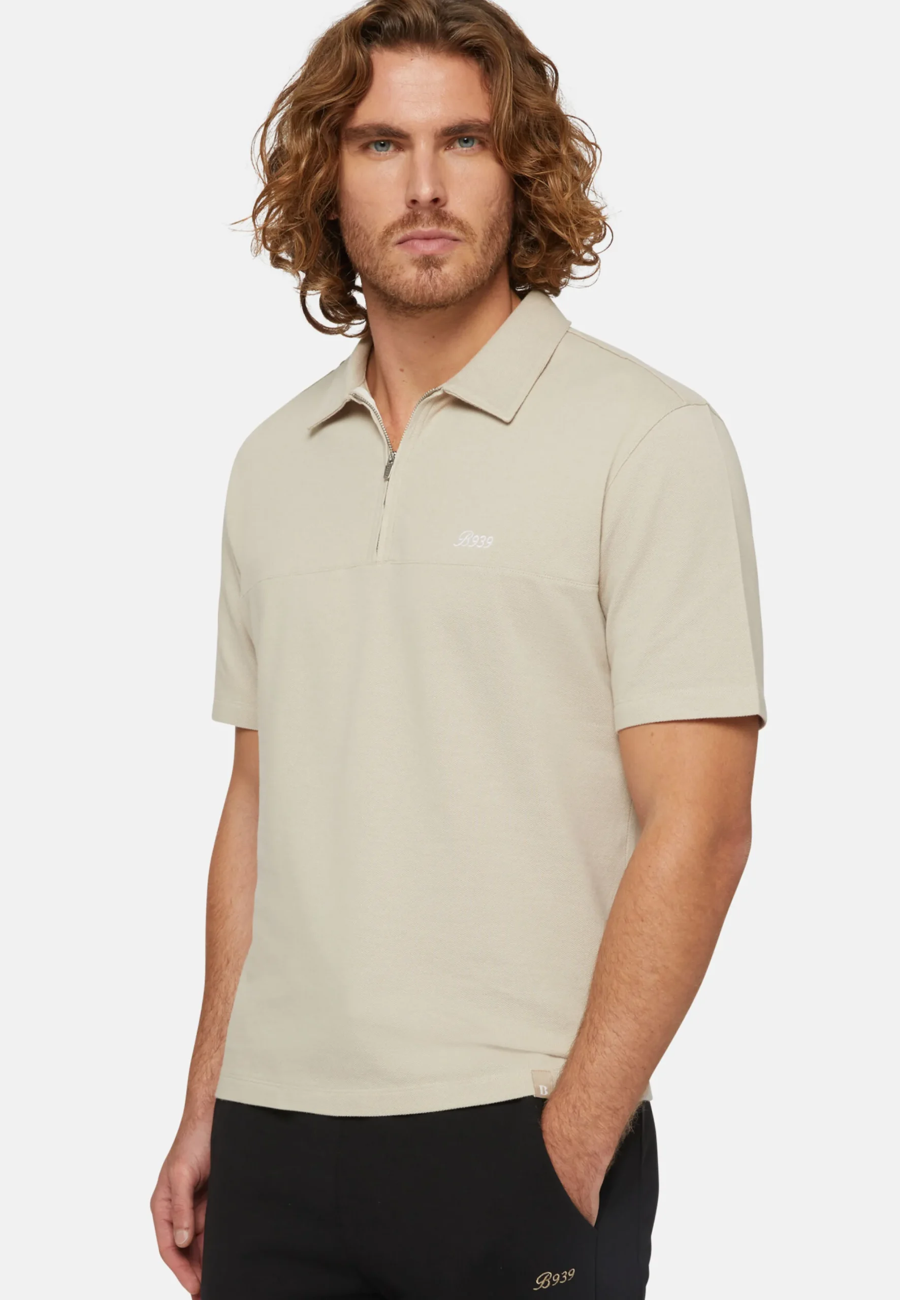 Polo In Piquè Di Misto Cotone Organico
