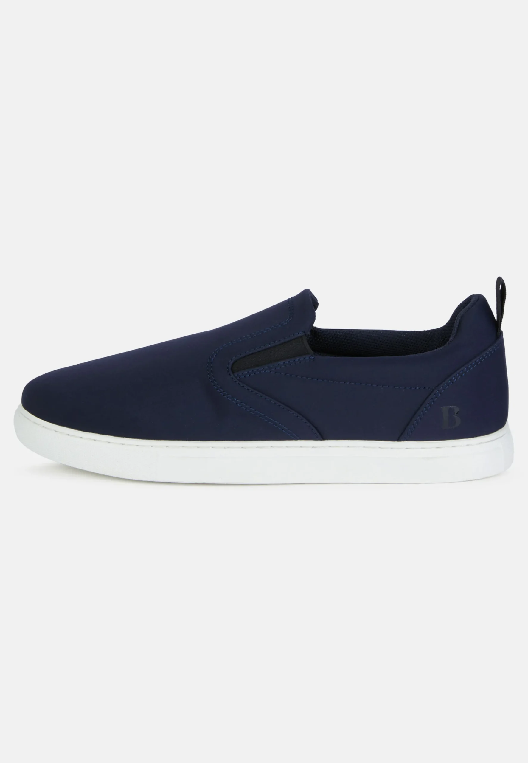 Slip On Taupe In Tessuto Tecnico Navy Blu