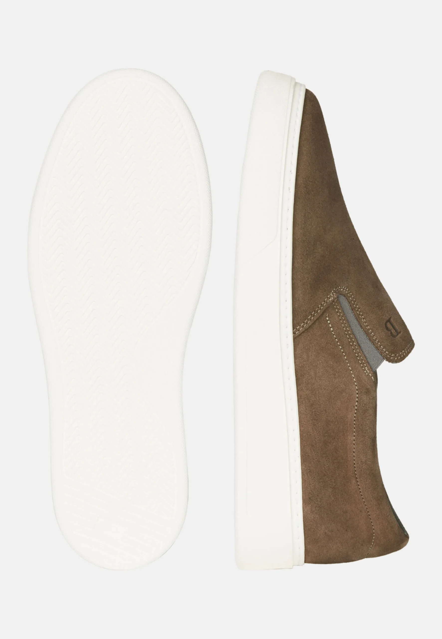 Slip-On In Pelle Scamosciata Navy Blu