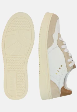 Sneakers In Pelle Bottalata Bianche