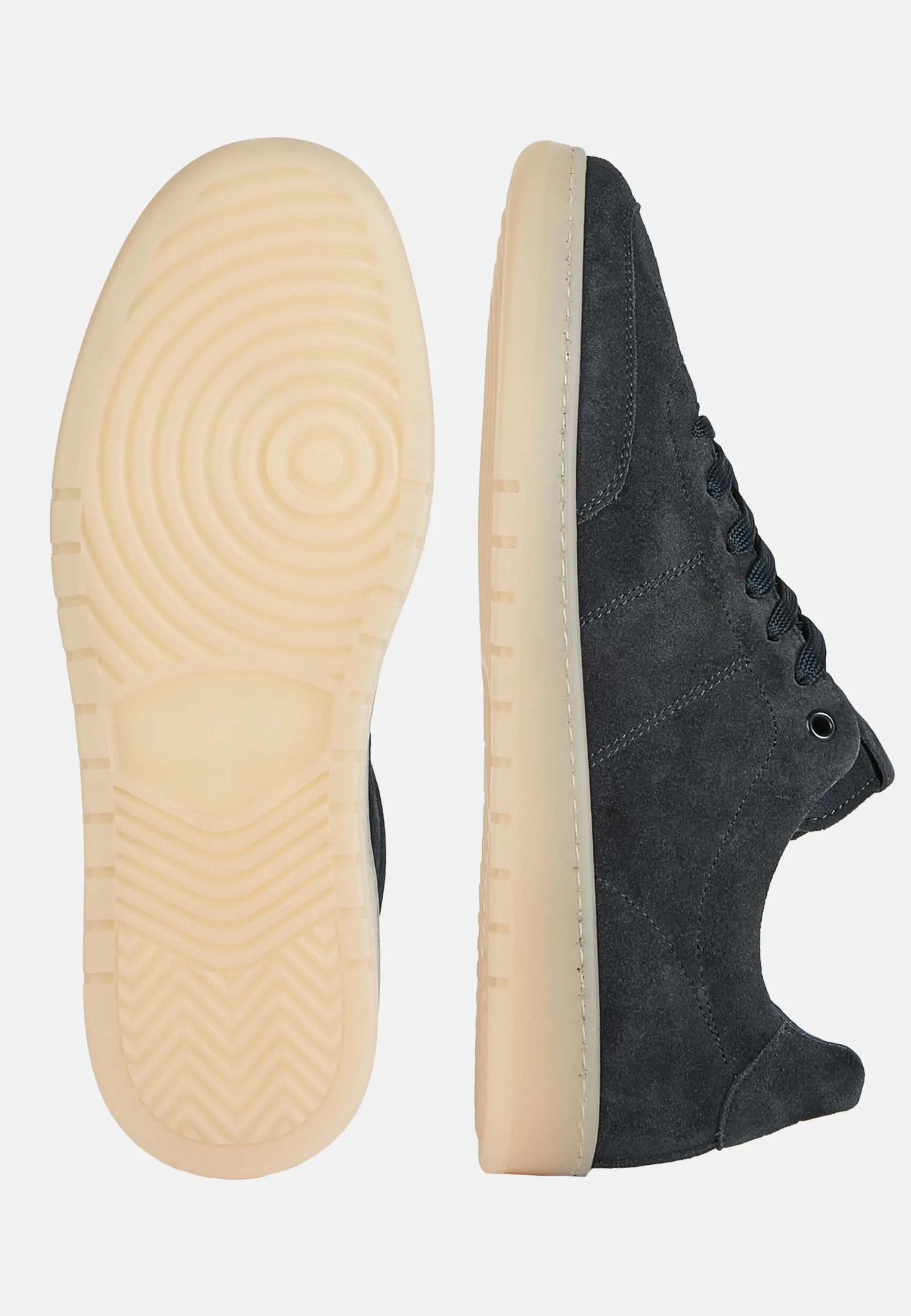 Sneakers In Pelle Scamosciata Taupe