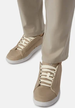 Sneakers In Tessuto Tecnico Color Taupe