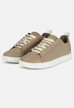 Sneakers In Tessuto Tecnico Color Taupe