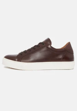 Sneakers Navy In Pelle