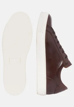 Sneakers Navy In Pelle
