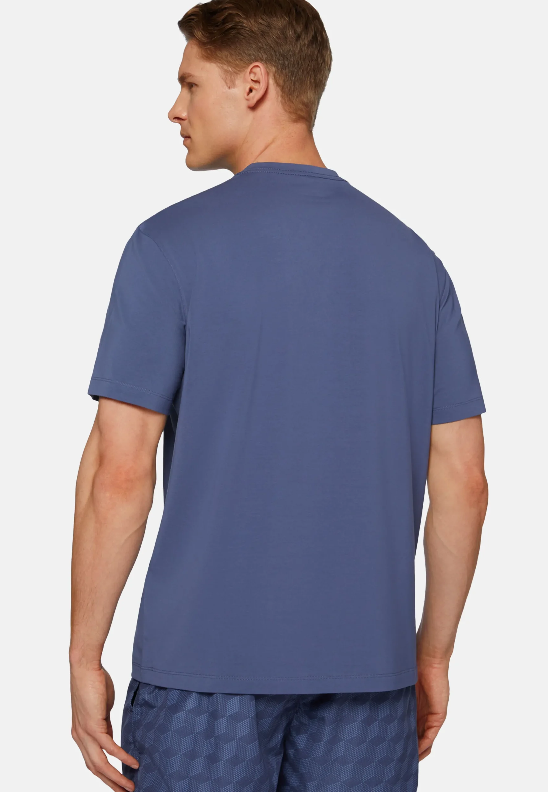 T-Shirt In Cotone Supima Elasticizzato