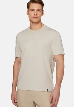 T-Shirt In Cotone Supima Elasticizzato