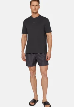 T-Shirt In Cotone Supima Elasticizzato