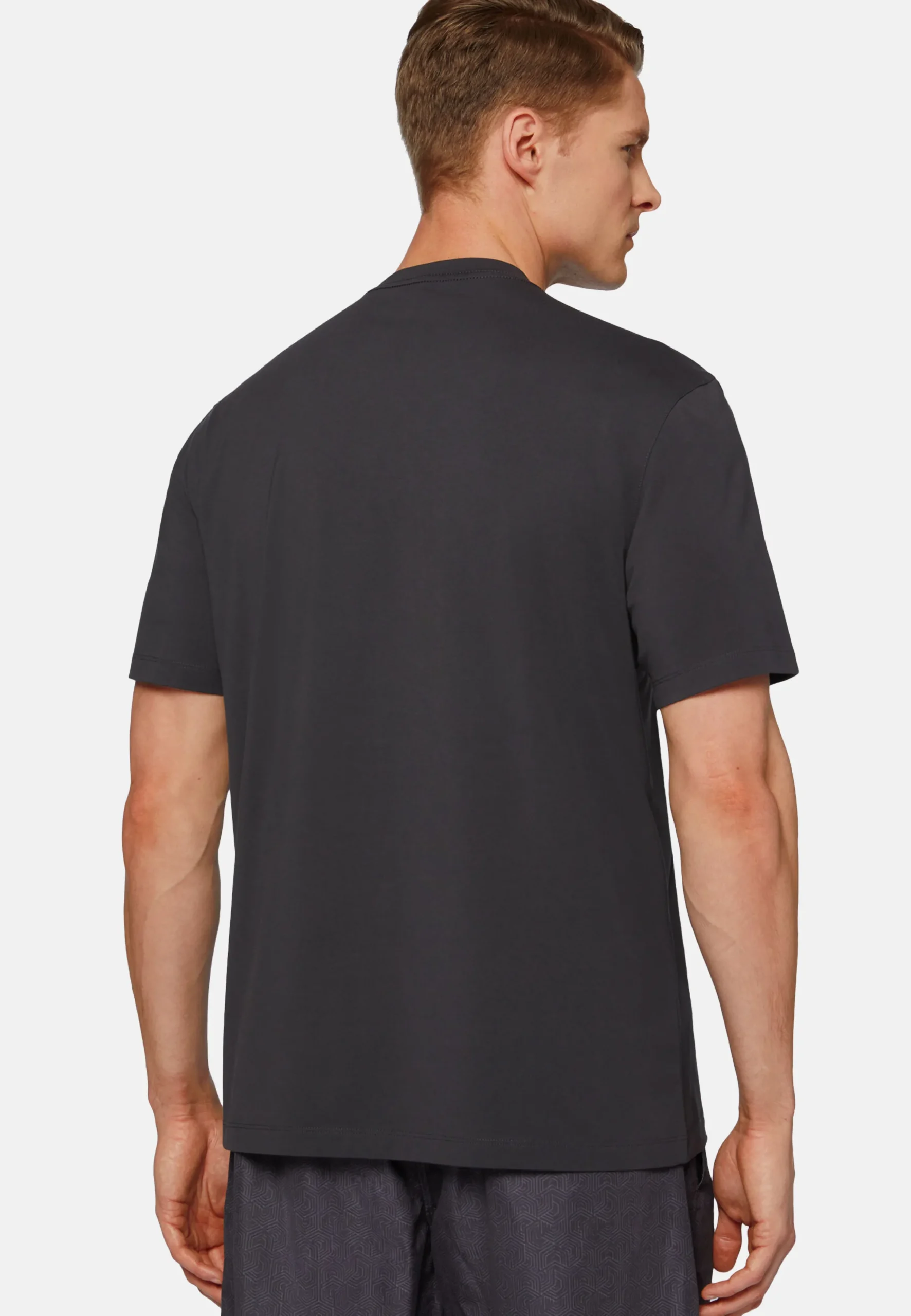 T-Shirt In Cotone Supima Elasticizzato