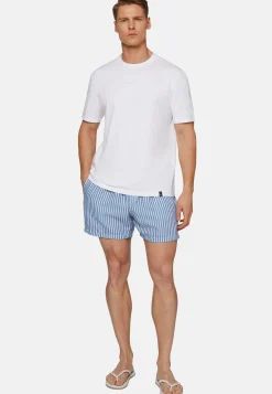 T-Shirt In Cotone Supima Elasticizzato