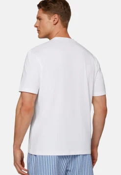 T-Shirt In Cotone Supima Elasticizzato