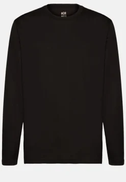T-shirt In Jersey Di Cotone Pima Maniche Lunghe