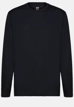 T-shirt In Jersey Di Cotone Pima Maniche Lunghe