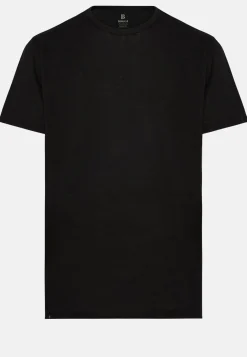 T-Shirt In Jersey Di Lino Stretch Elasticizzato