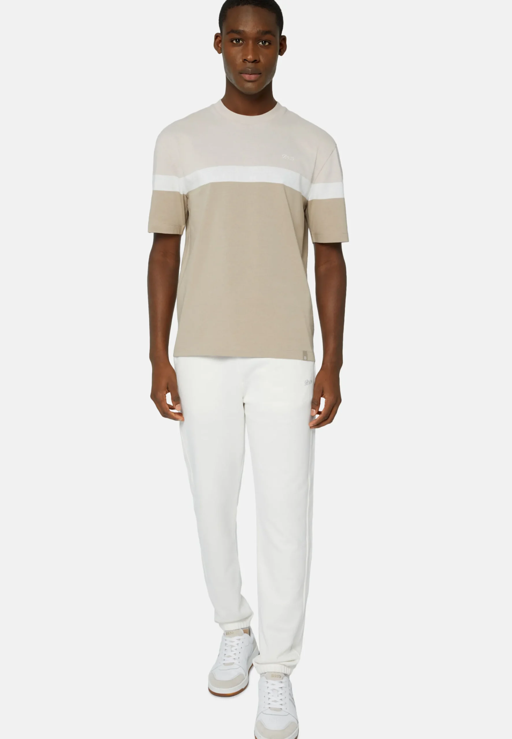 T-Shirt In Misto Cotone