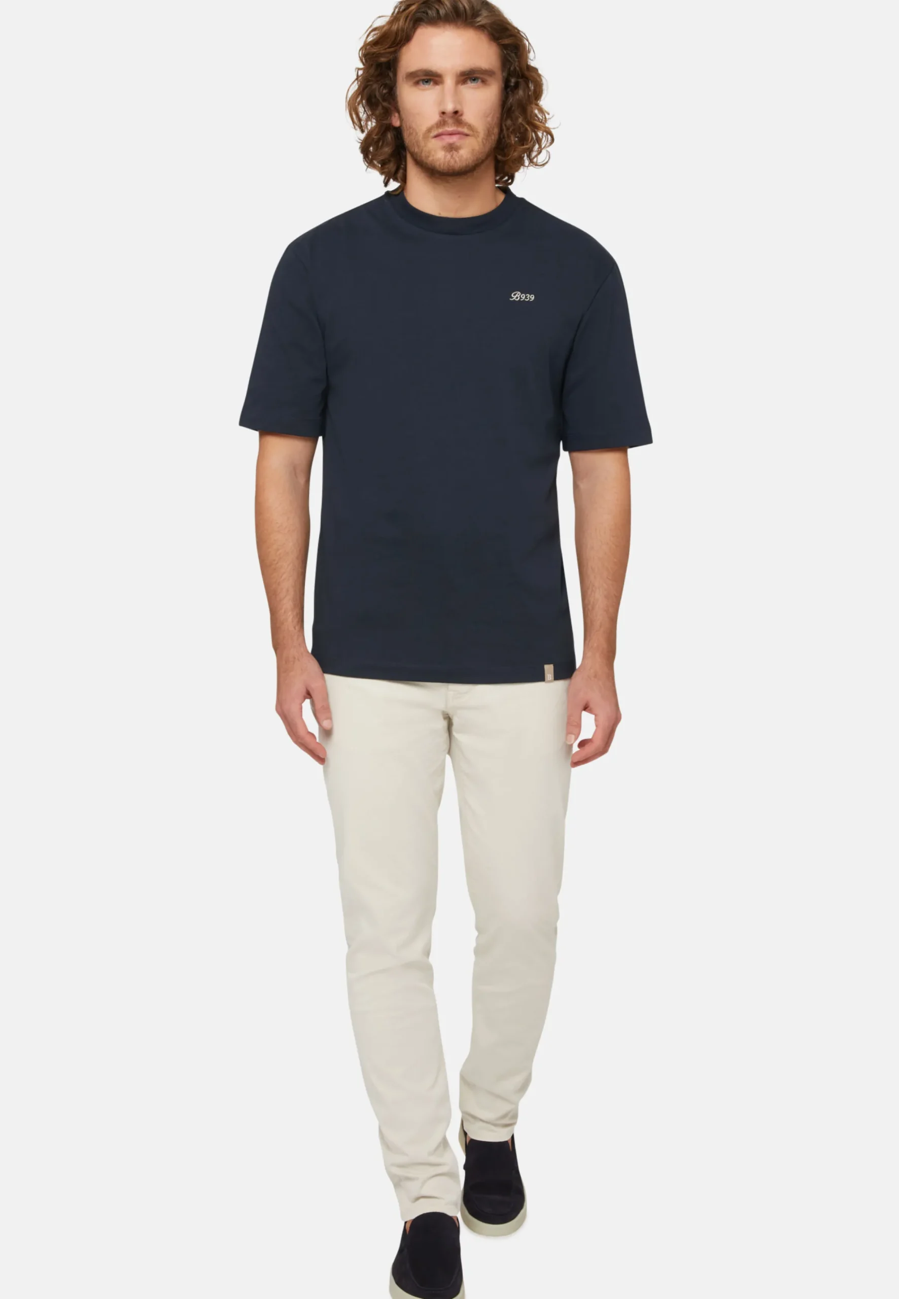 T-Shirt In Misto Cotone
