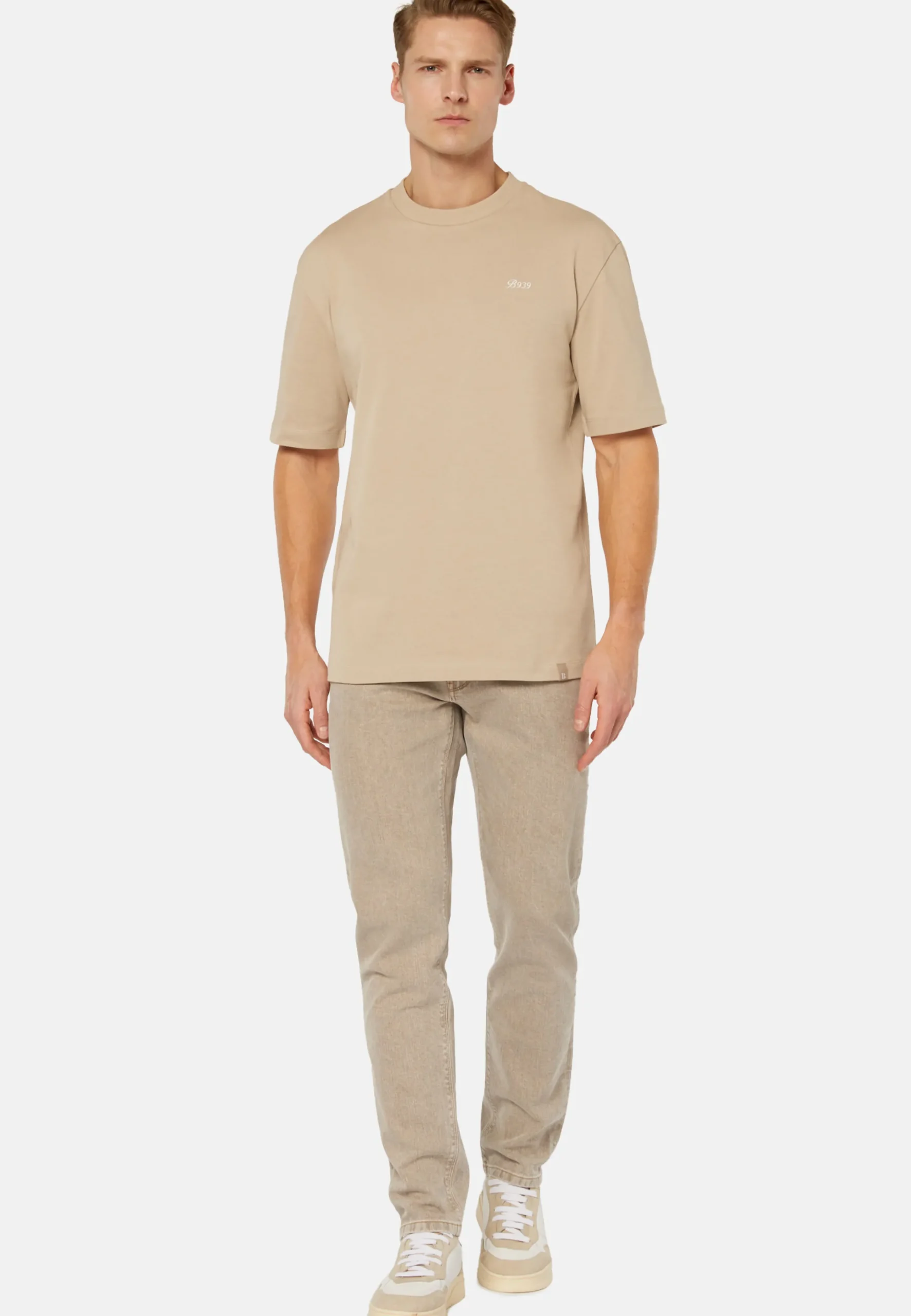 T-Shirt In Misto Cotone