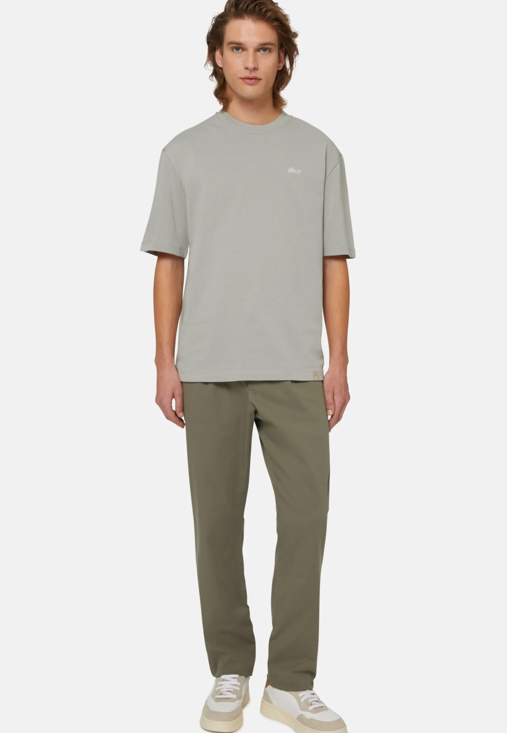 T-Shirt In Misto Cotone